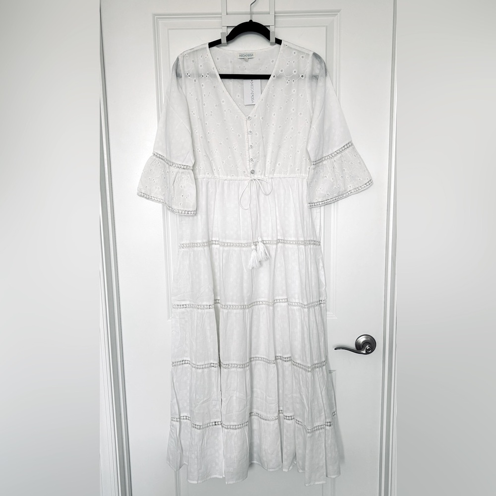 White Cotton Maxi Dress